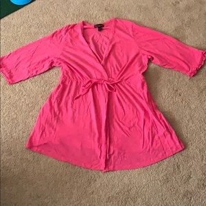 Betsey Johnson Pink 3/4 XL Lightweight Robe